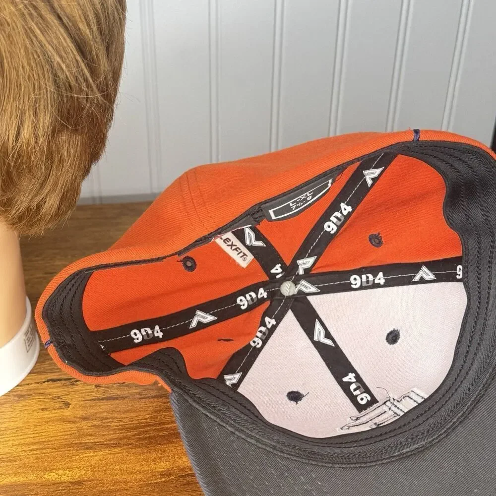 EC or CE Hat Orange & Black Hat Sz L/XL  Fitted Baseball Hat 9 Series Pacific